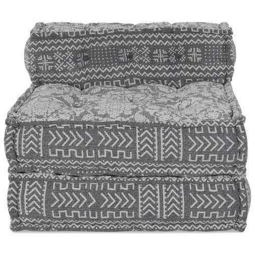 Modularni Pouf Svijetlosive Boje 70x70x54 Tkanina Cijena