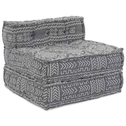 Modularni Pouf Svijetlosive Boje 70x70x54 Tkanina Cijena