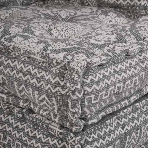 Modularni Pouf Svijetlosive Boje 70x70x54 Tkanina Cijena