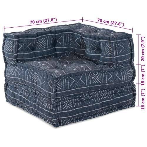 Modularni Pouf Indigo 70x70x54 Tkanina Cijena