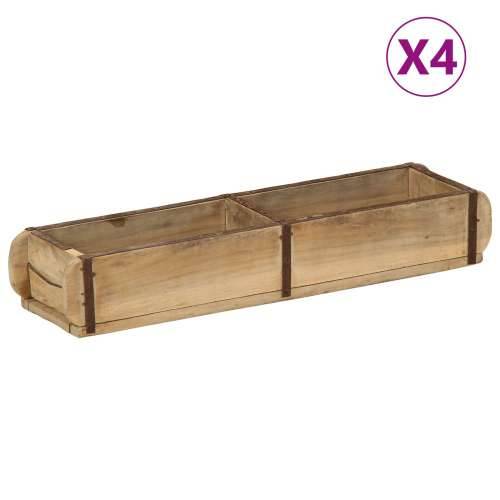 Pladnjevi 4 kom 60,5x15x9 cm Odabrano drvo Cijena