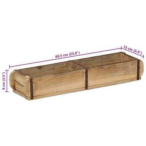 Pladnjevi 4 kom 60,5x15x9 cm Odabrano drvo Cijena