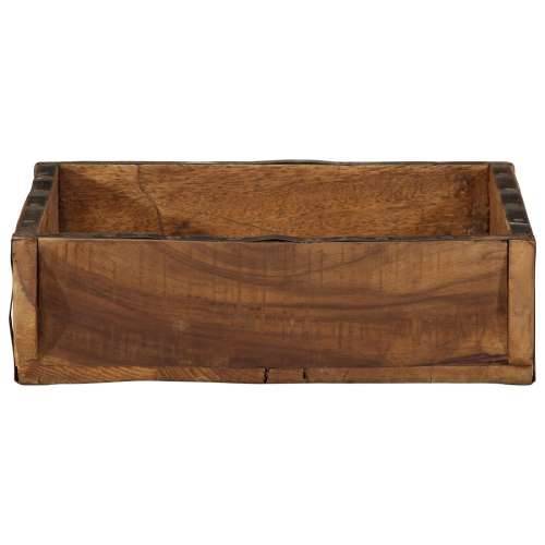 Poslužavnik 31x29x10 cm od obnovljenog punog drva Cijena