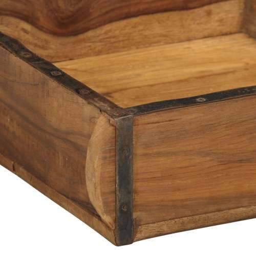Poslužavnik 31x29x10 cm od obnovljenog punog drva Cijena