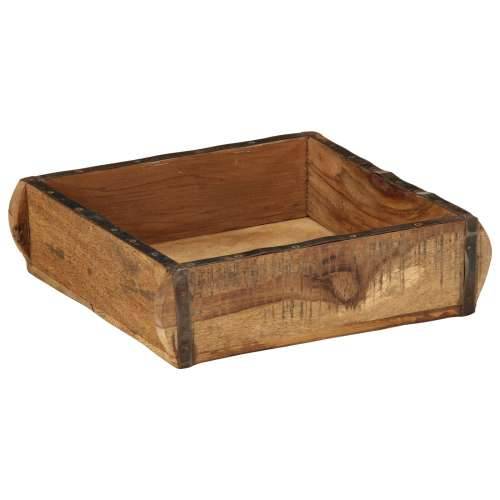 Pladnjevi 4 kom 31x29x10 cm Čvrsto drvo od recikliranih materijala Cijena