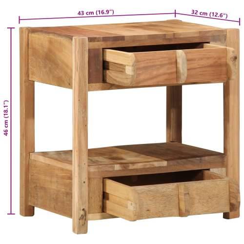 Bočni Stol 43x32x46 cm Solidno Drvo Otkopano Cijena
