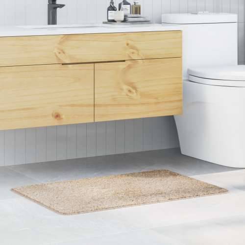 Prostirka za kupaonicu pravokutna krem 60x90 cm Poliester protuklizna Cijena