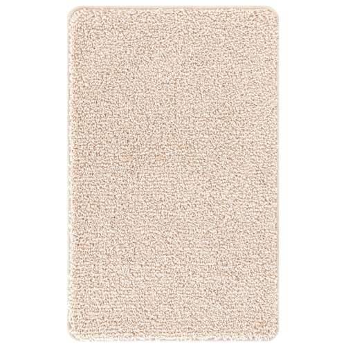Prostirka za kupaonicu pravokutna krem 60x90 cm Poliester protuklizna Cijena