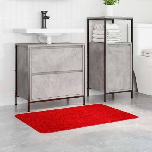 Prostirka za kupaonicu pravokutna crvena 60x90 cm poliester protuklizna Cijena