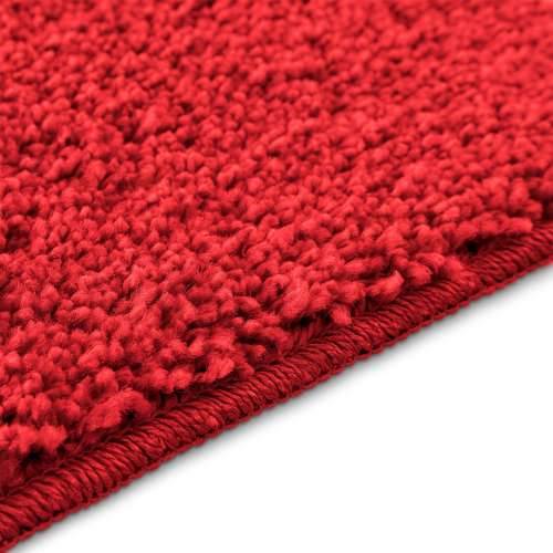 Prostirka za kupaonicu pravokutna crvena 70x120 cm od polipropilena neklizajuća Cijena