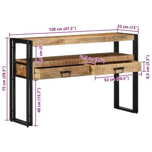 Stolići za kavu Crni 120x33x75 cm Masivno drvo manga i Metal Cijena