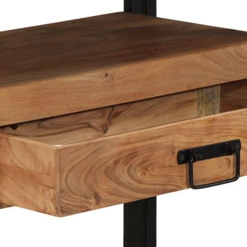Krajnji stolovi Crni 120x33x75 cm Masivno drvo akacije i metal Cijena