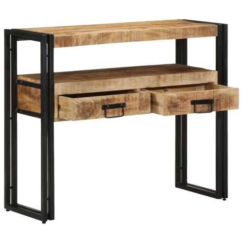 Krajnji stolovi Crni 90x33x75 cm Masivno drvo manga i metal Cijena