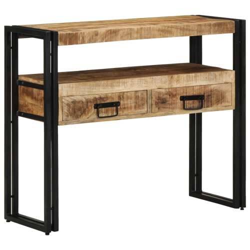 Krajnji stolovi Crni 90x33x75 cm Masivno drvo manga i metal Cijena