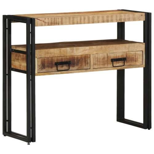 Krajnji stolovi Crni 90x33x75 cm Masivno drvo manga i metal Cijena