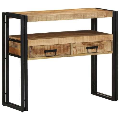 Krajnji stolovi Crni 90x33x75 cm Masivno drvo manga i metal Cijena