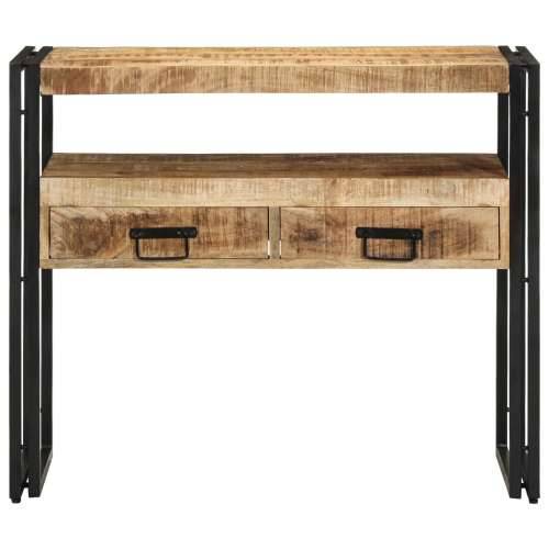 Krajnji stolovi Crni 90x33x75 cm Masivno drvo manga i metal Cijena
