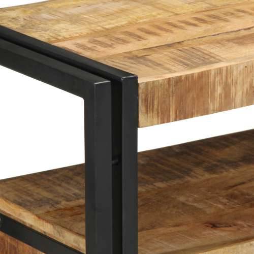 Krajnji stolovi Crni 90x33x75 cm Masivno drvo manga i metal Cijena