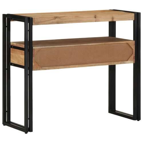 Konferencijski stol Crna 90x33x75 cm Masivno bagremovo drvo i Metal Cijena