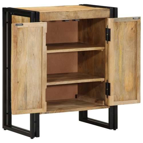 Kabinet za cipele Crni 30x30x40 cm Masivno drvo manga i Čelik Cijena