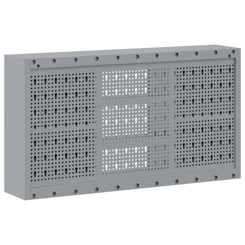 Ormar za alat montiran na zid s perforiranom pločom Crna 100x20x55 cm Čelik Cijena
