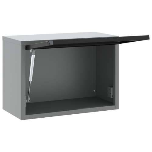 Zidni ormarić za alate s plinom podignutim vratima, crni, 50x25x35 cm Cijena