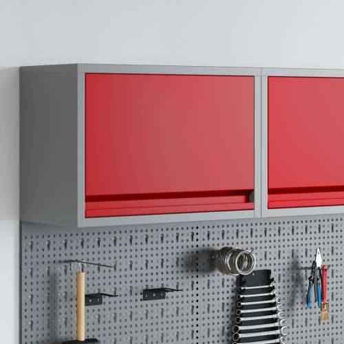 zidni ormarić s plinskim sustavom u crvenoj boji, 50x25x35 cm Cijena