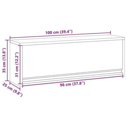 montažni ormarić za alate s vratima na plin crni 100x25x35 cm Cijena