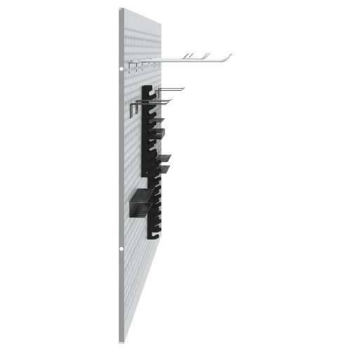 Pegboardi - 3 paketa s 15 dodataka, Sivi, 50x60 cm, Čelik Cijena