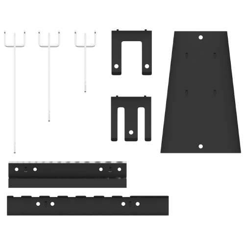 Pegboardi 2 pakiranja s 8 pribora, sivi, 50x80 cm čelik Cijena