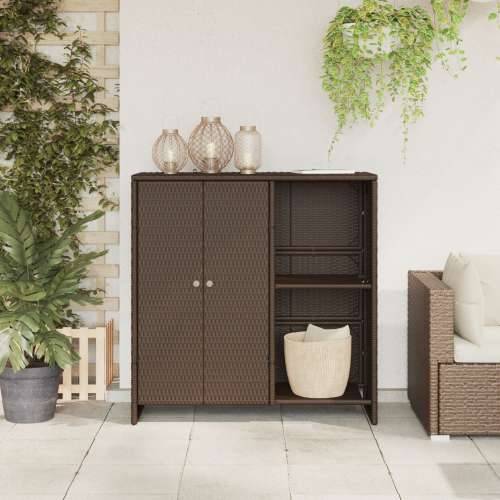 Ormar smeđa 100x36x102 cm ratan Cijena