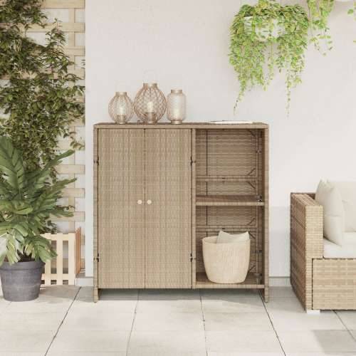 Kabinet za pohranu Bež 100x36x102 cm Ratan Cijena