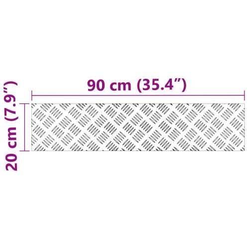 Aluminijske ploče sa šahovskim uzorkom 2 kom Protuklizne 90x20 cm Cijena