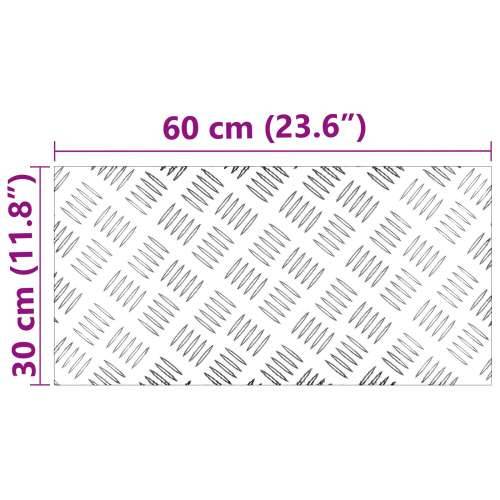 Aluminijske podloge s uzorkom 4 kom Protuklizne 60x30 cm Cijena