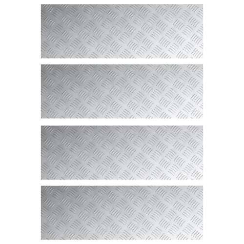 Aluminijski rešetkasti limovi 4 kom Antisklizni 90x30 cm Cijena