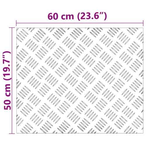 aluminijski čeker ploče 4 kom, anti-skid 60x50 cm Cijena