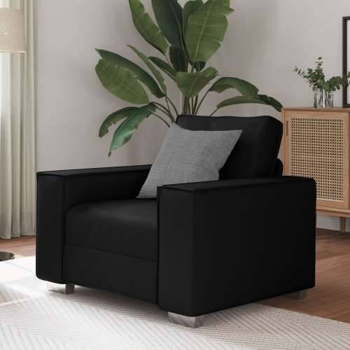 Crna Umjetna Kožna Sofa Stolica - 59 cm Cijena
