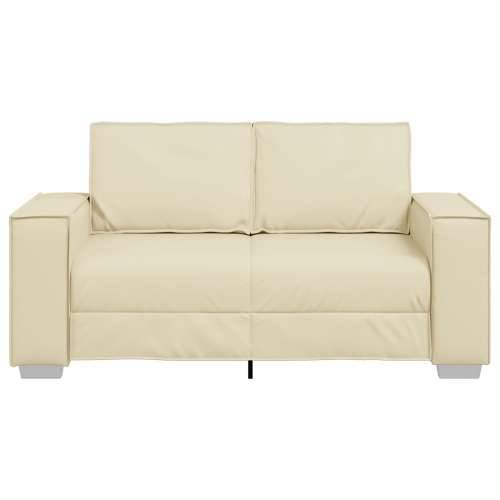 Dvosjed Sofe Krem 120 cm Umjetna Koža Cijena