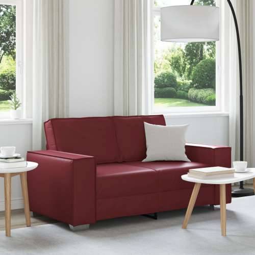 Dvosjed Sofa Vino Crvena 120 cm Umjetna Koža Cijena