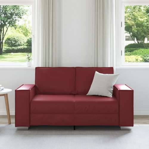 Dvosjed Sofa Vino Crvena 120 cm Umjetna Koža Cijena