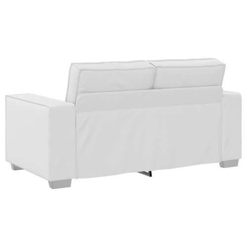 Dvosjed sofa bijela 120 cm umjetna koža Cijena