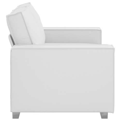 Dvosjed sofa bijela 120 cm umjetna koža Cijena