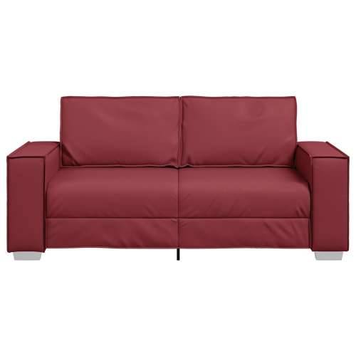 Dvojsjed Wine Crvena 140 cm Umjetna Koža Cijena