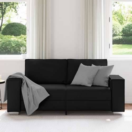 Dvosjed Sofa Crna 140 cm Umjetna Koža Cijena