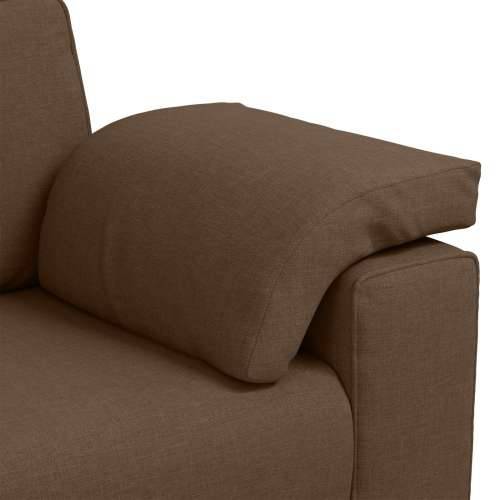 sofa za tri osobe smeđa 178 cm tkanina Cijena