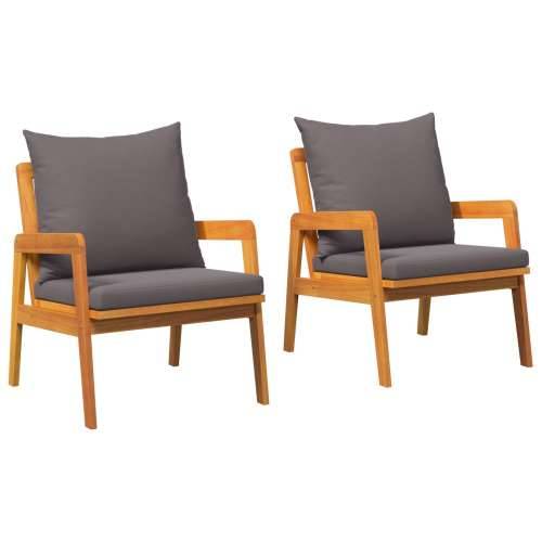 Vrtne stolice 2 kom 59.5x65x71.5 cm Čvrsto drvo akacije Cijena