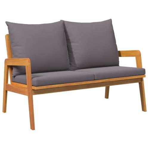 vrtna klupa s jastučićima 115x65x71 cm od čvrstog bagremovog drveta Cijena