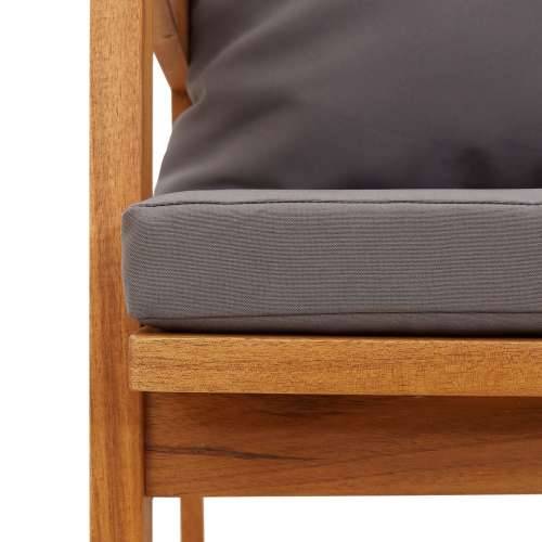 vrtna klupa s jastučićima 115x65x71 cm od čvrstog bagremovog drveta Cijena