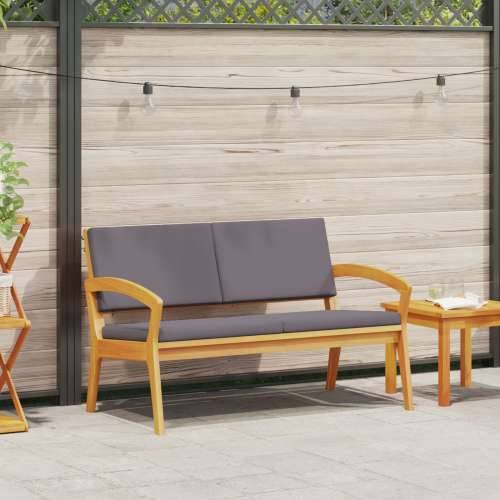 Klupa za vrt s jastučićima 115x70x72 cm od čvrstog drva bagrema Cijena