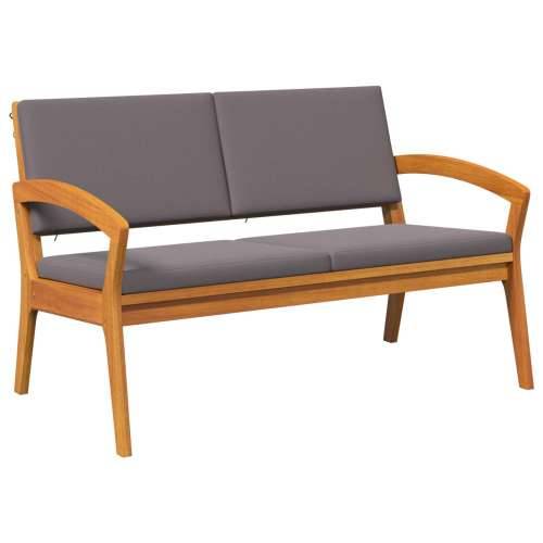 Klupa za vrt s jastučićima 115x70x72 cm od čvrstog drva bagrema Cijena